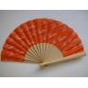 wooden fans 19 cms printed