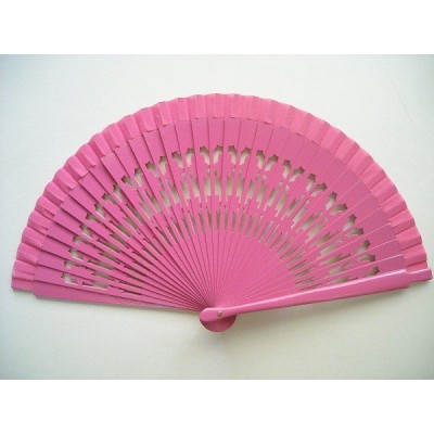 Hand fan 785 dark pink