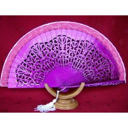 wooden handfan 9999purple
