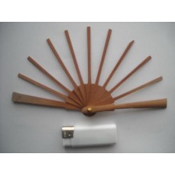 Ribs fans wood pear 3x9 cms