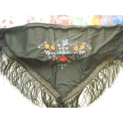 shawls flowers 50x110 cm