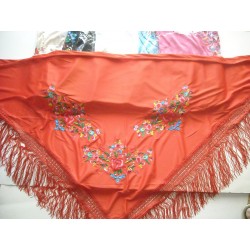 shawls flowers 70x160 cm